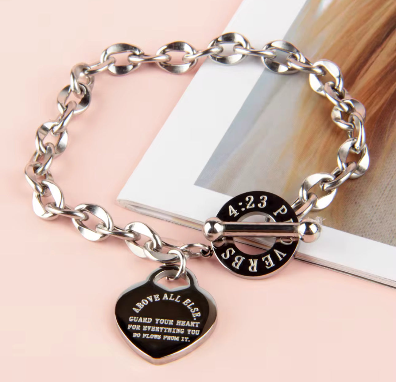 Proverbs 4:23 Bracelet - Christian Bracelet