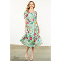 Maurice- Short Sleeve Floral Maxi Dress