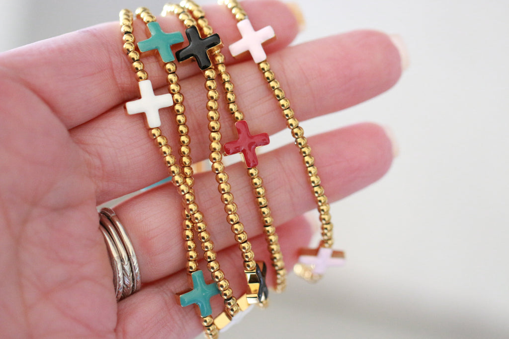 Faith Bracelet 18K Gold Water Resistant Non-Tarnish