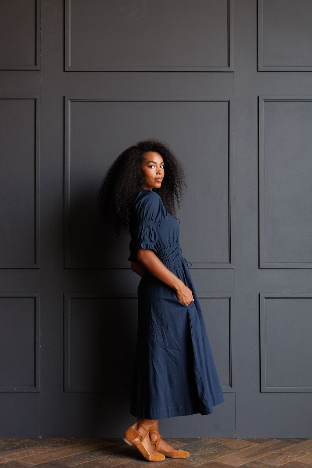Long Way Home Dress - Navy