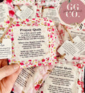 Faith In Your Hands Floral Pink Handmade Pocket Prayer Quilt
