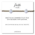 Faith Over Fear Moonstone Cross Bracelet