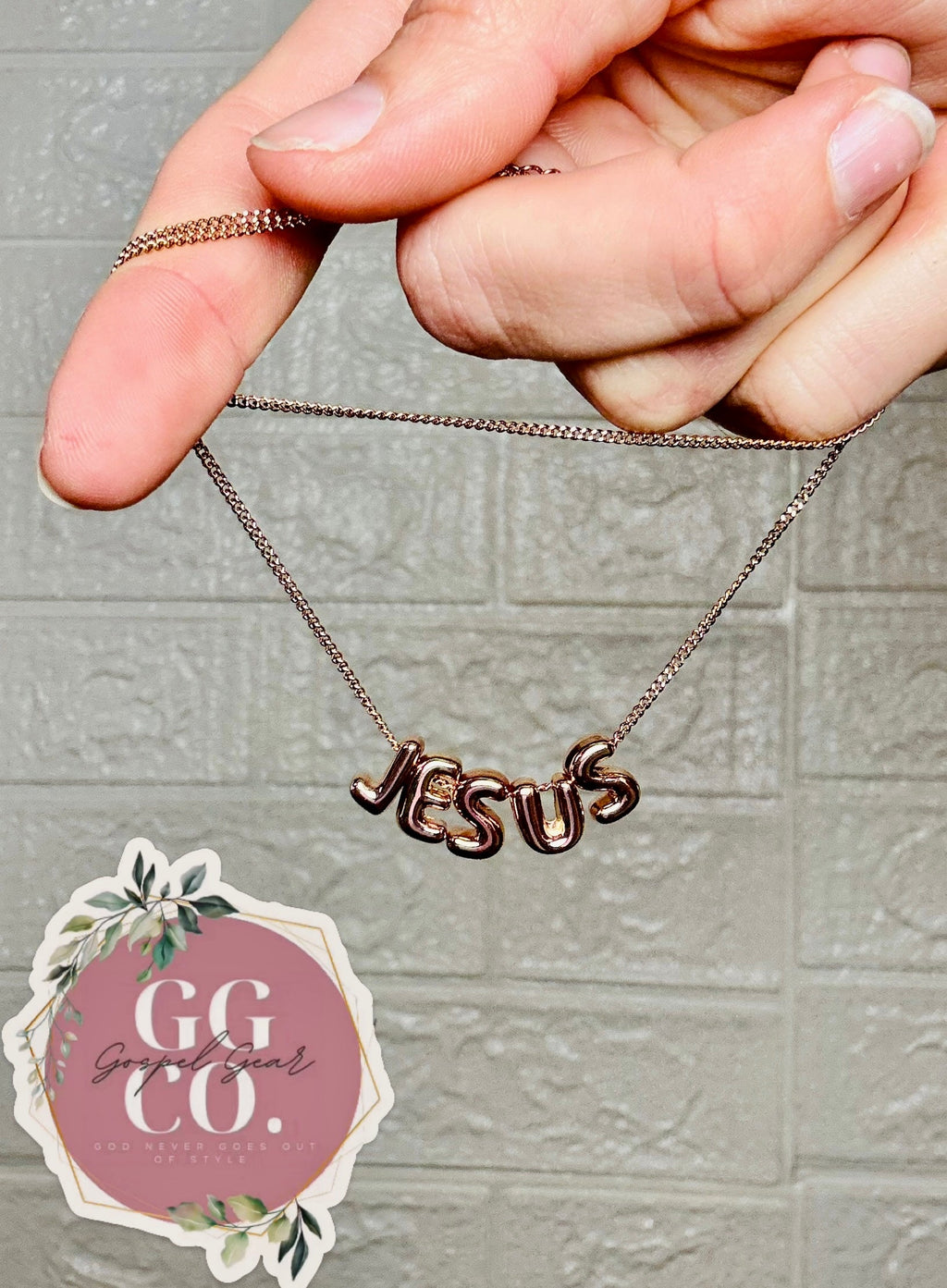 Jesus Bubble Necklace