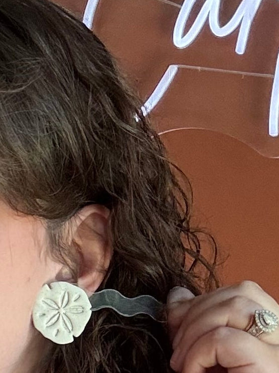 Sand Dollar Statement Studs