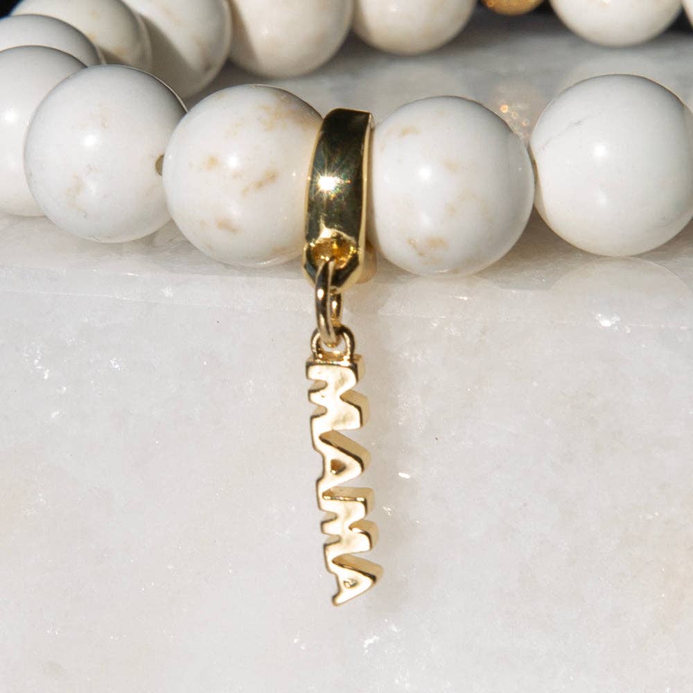 Mama Gold Bar Charm