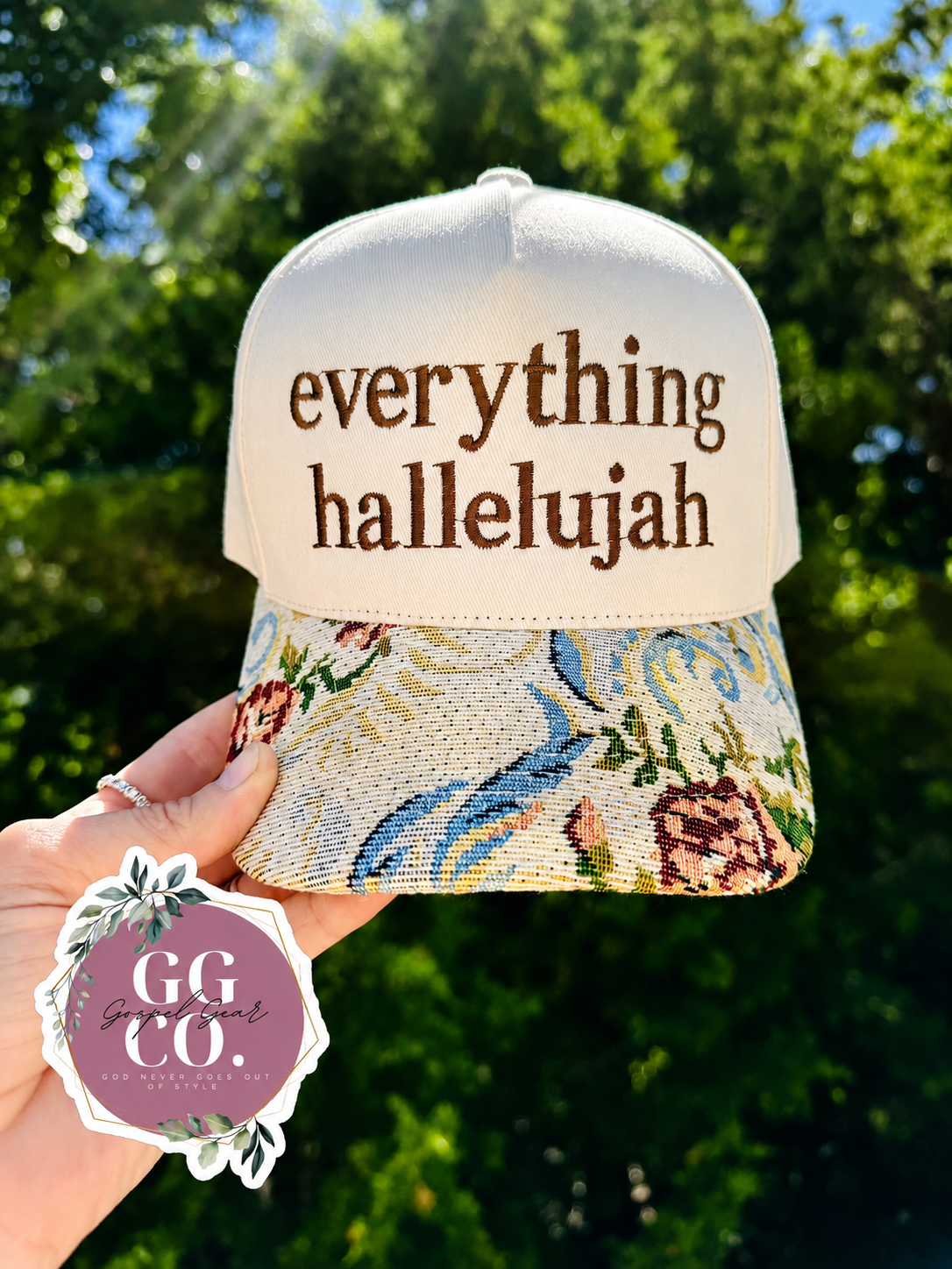 Everything Hallelujah Embroidered Hat