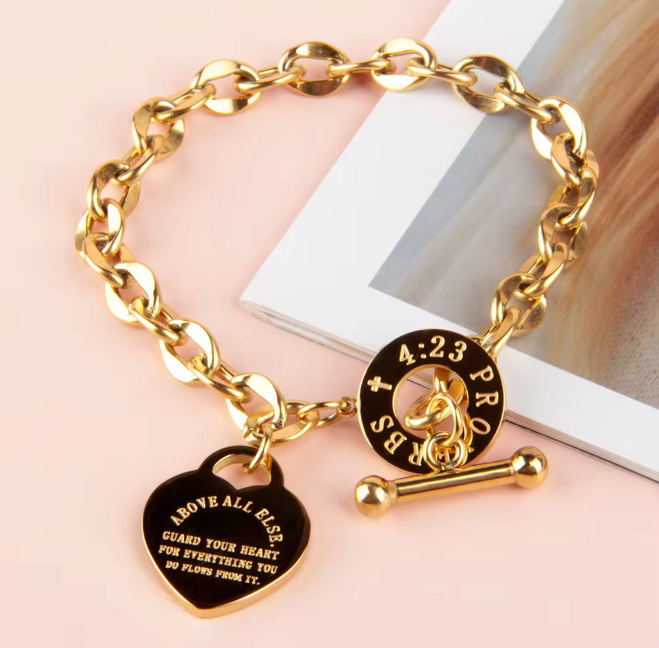 Proverbs 4:23 Bracelet - Christian Bracelet