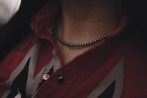 5mm Sterling Silver Pearl Choker - 14 inch