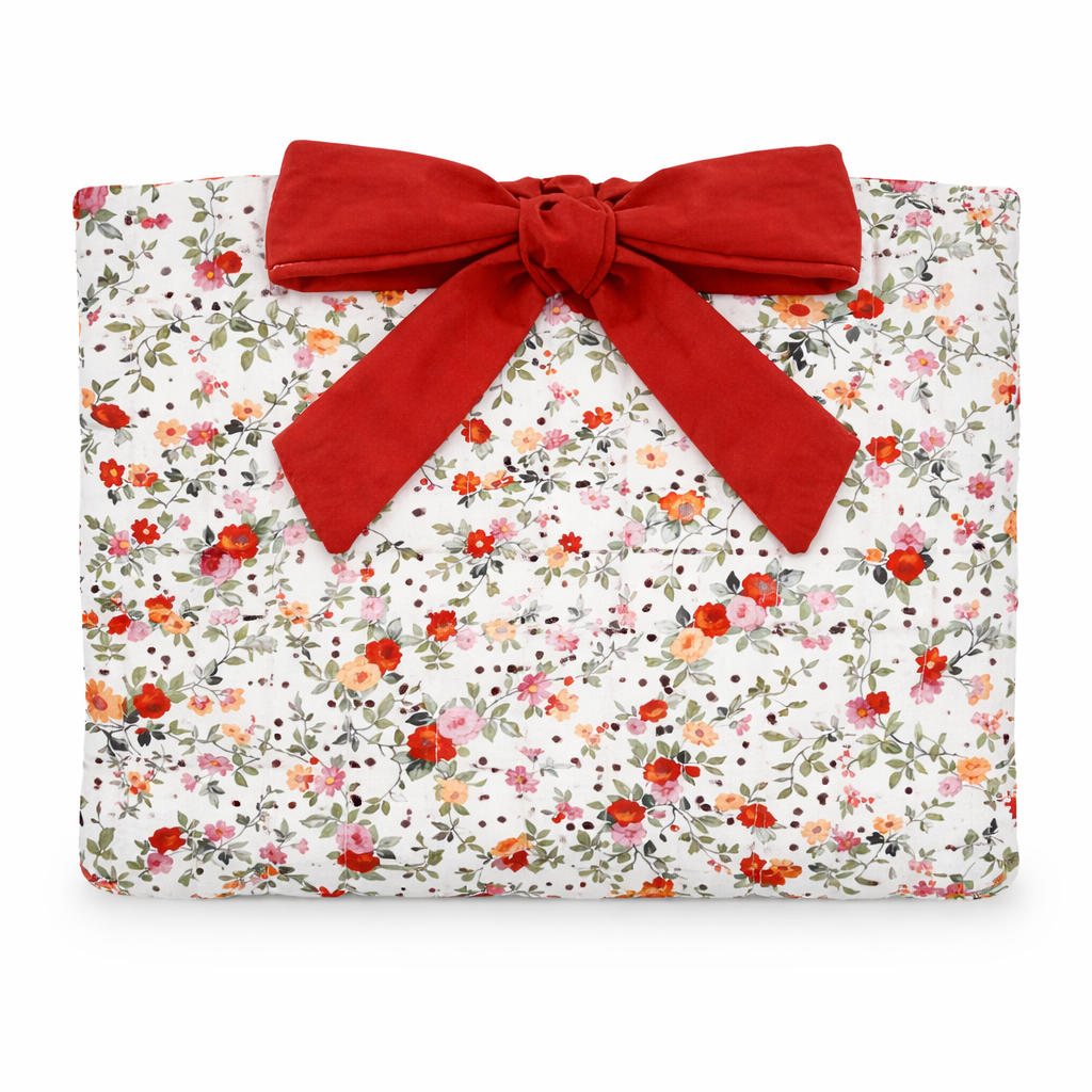 Floral Quilted Bible Bow Bag