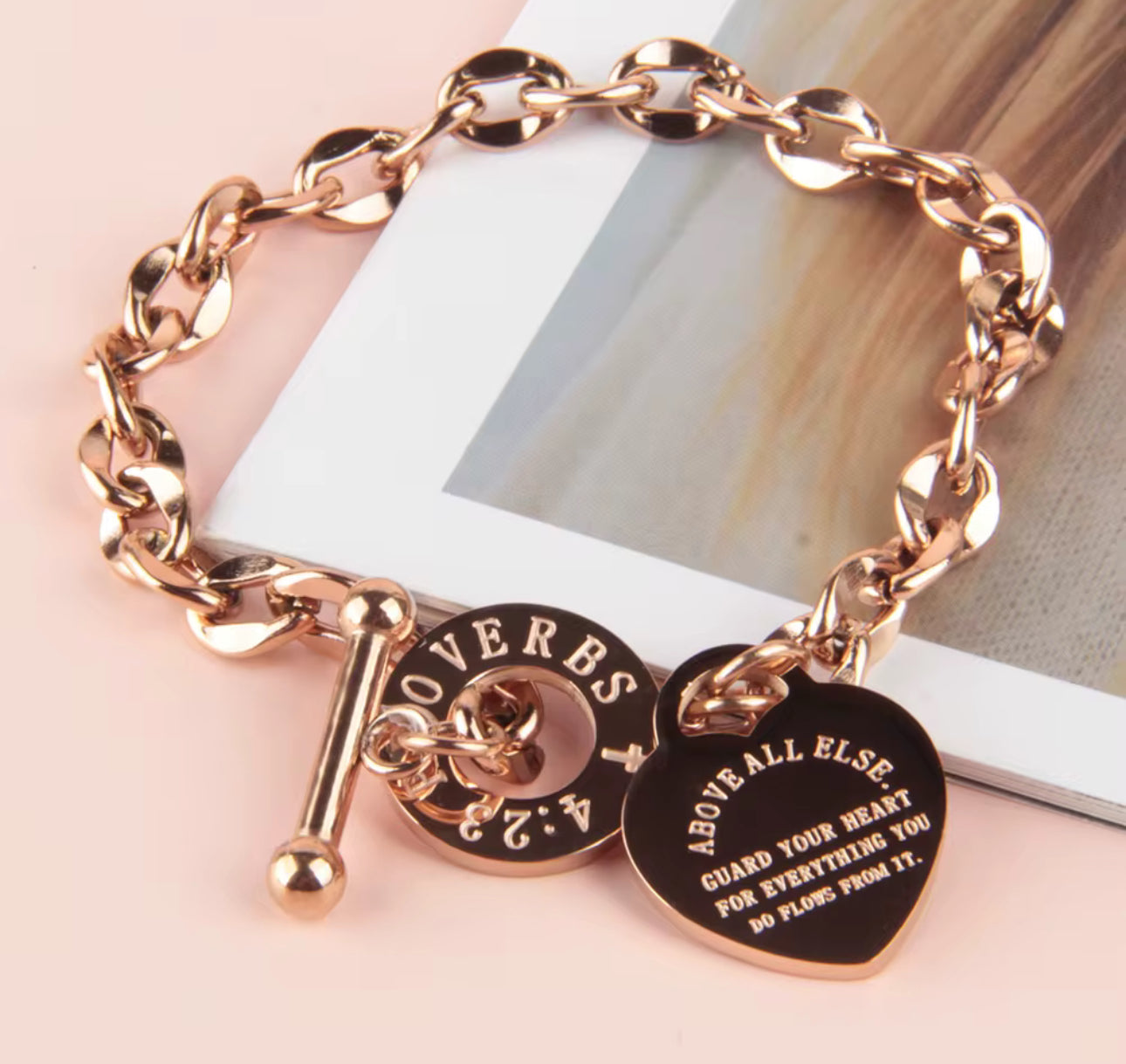 Proverbs 4:23 Bracelet - Christian Bracelet
