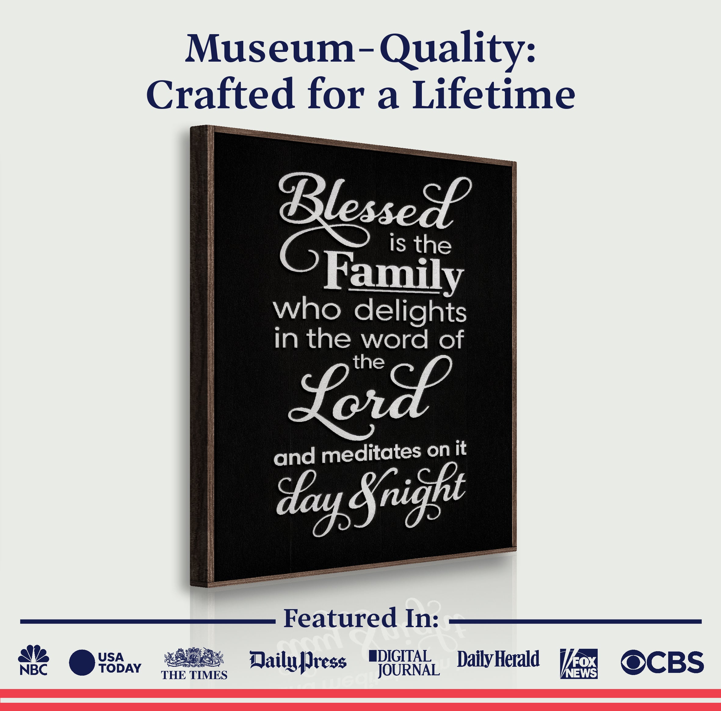 Blessed Is The Family Faith Sign II