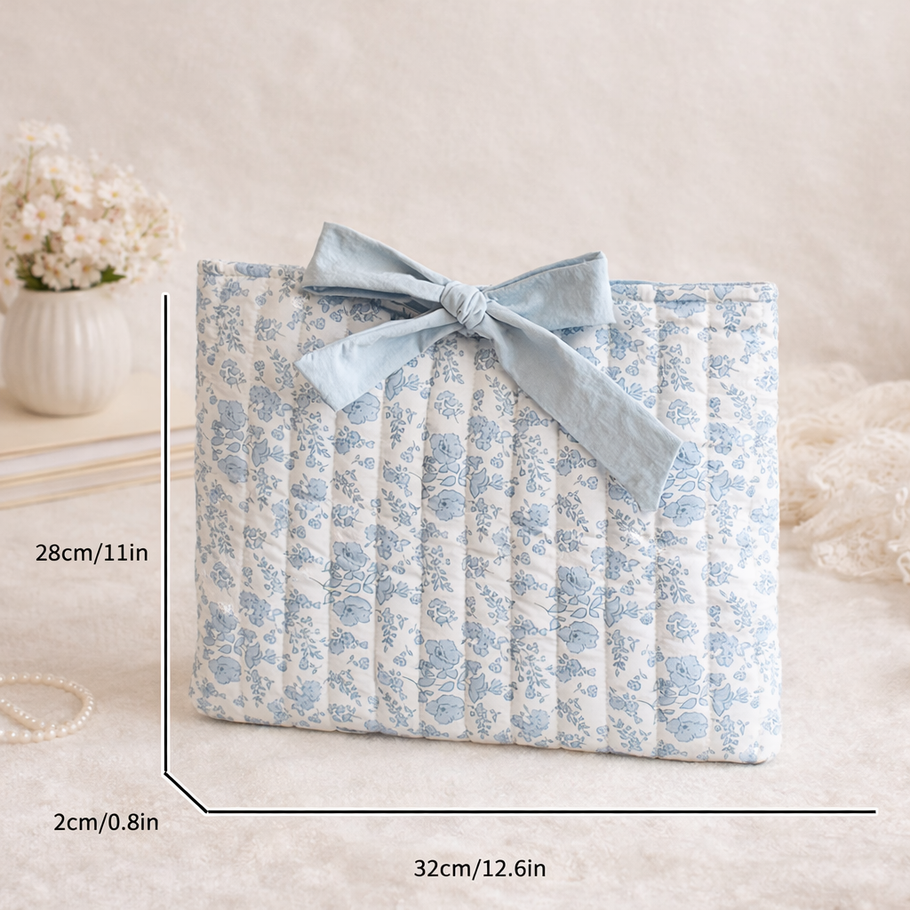Floral Quilted Bible Bow Bag