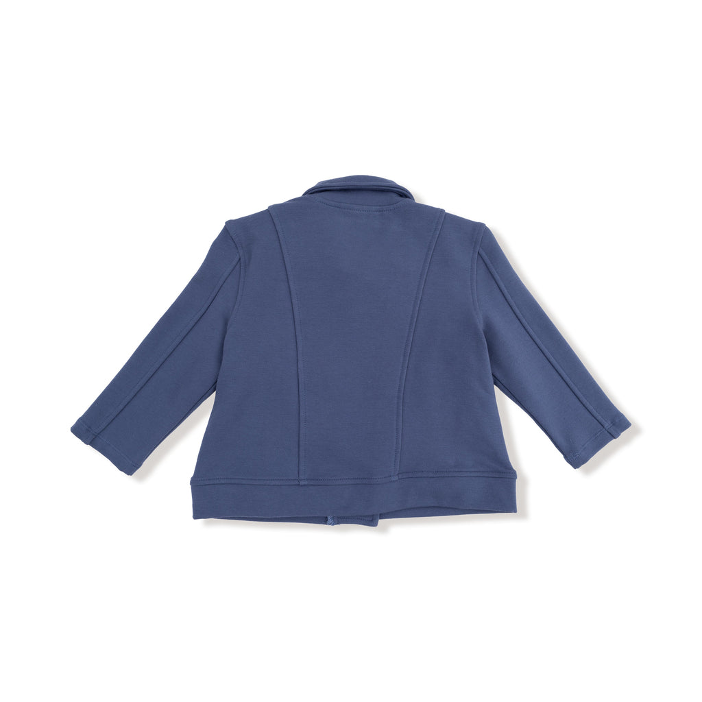 Little One's Varsity Vintage Indigo Motorcycle Jacket