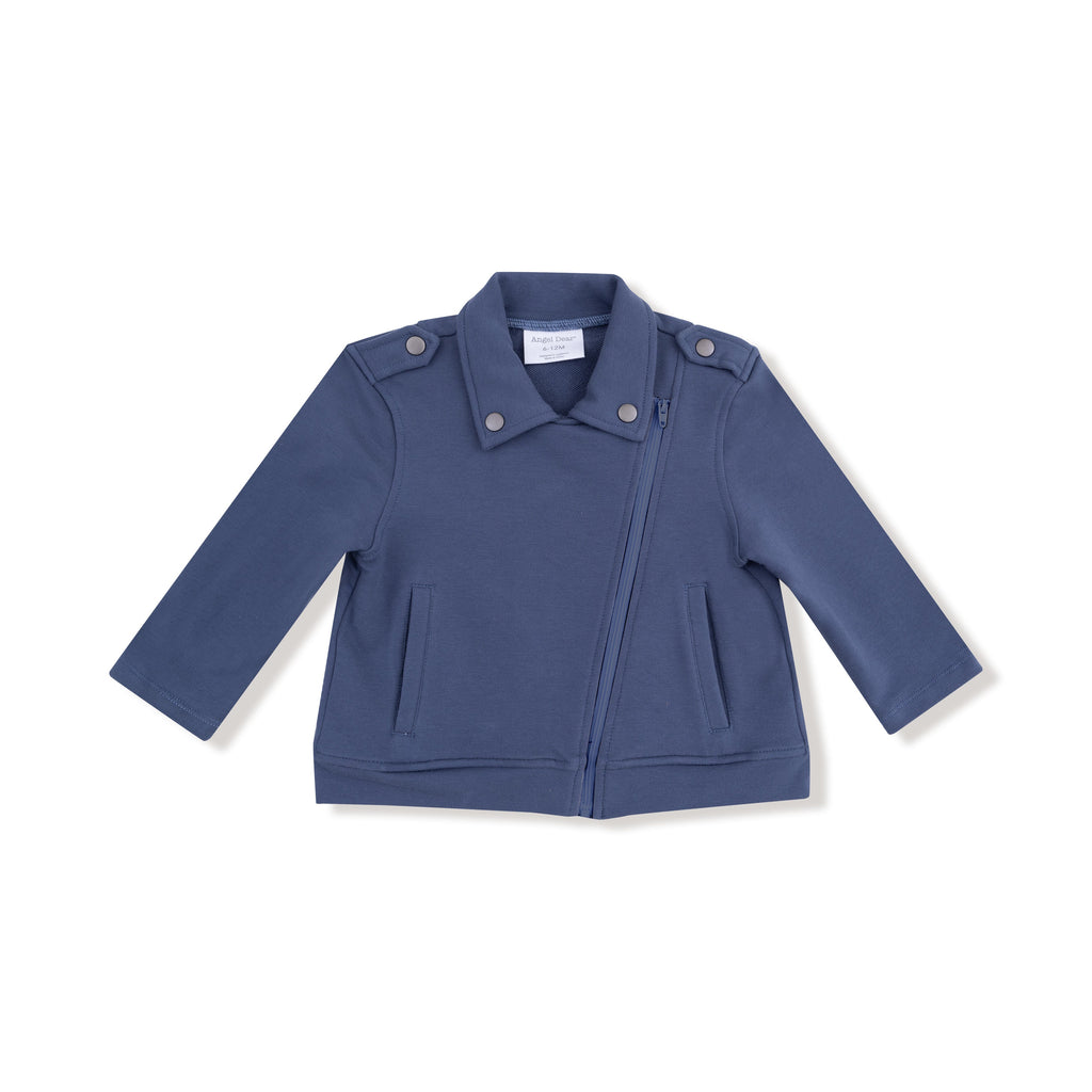 Little One's Varsity Vintage Indigo Motorcycle Jacket