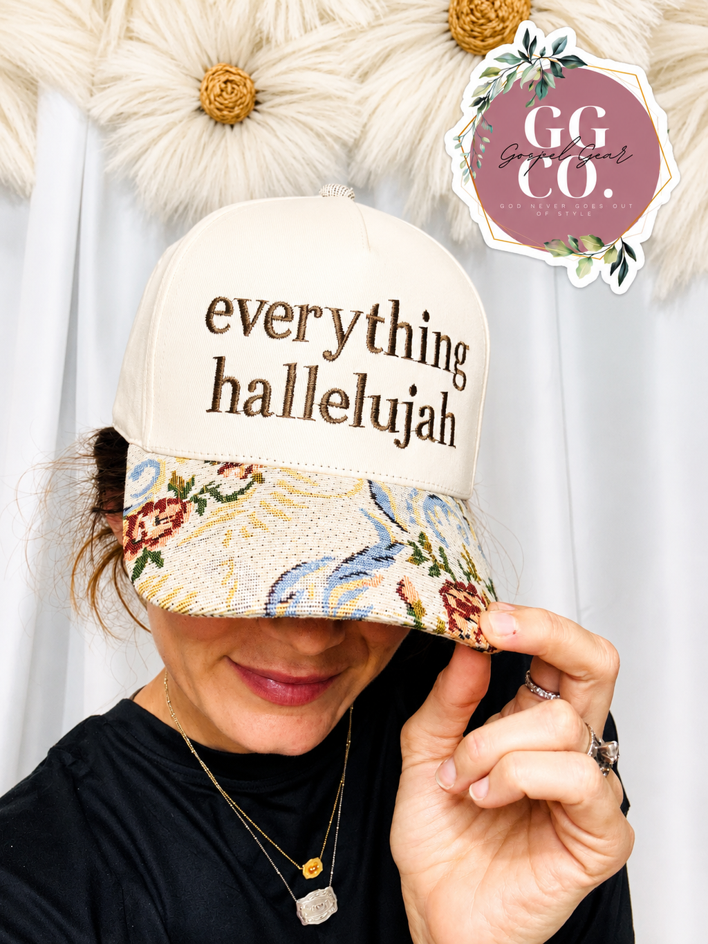 Everything Hallelujah Embroidered Hat