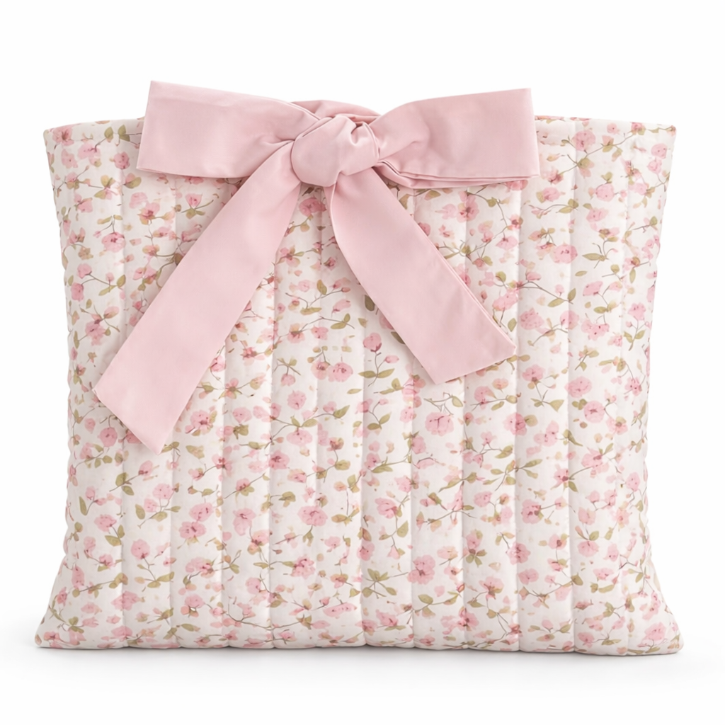 Floral Quilted Bible Bow Bag