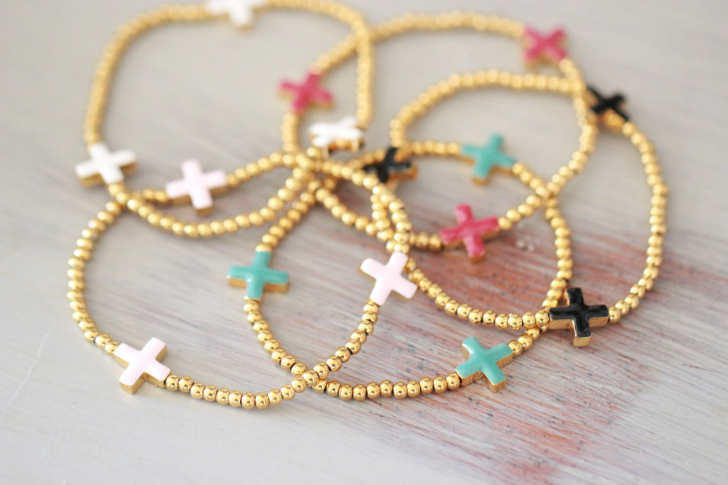Faith Bracelet 18K Gold Water Resistant Non-Tarnish