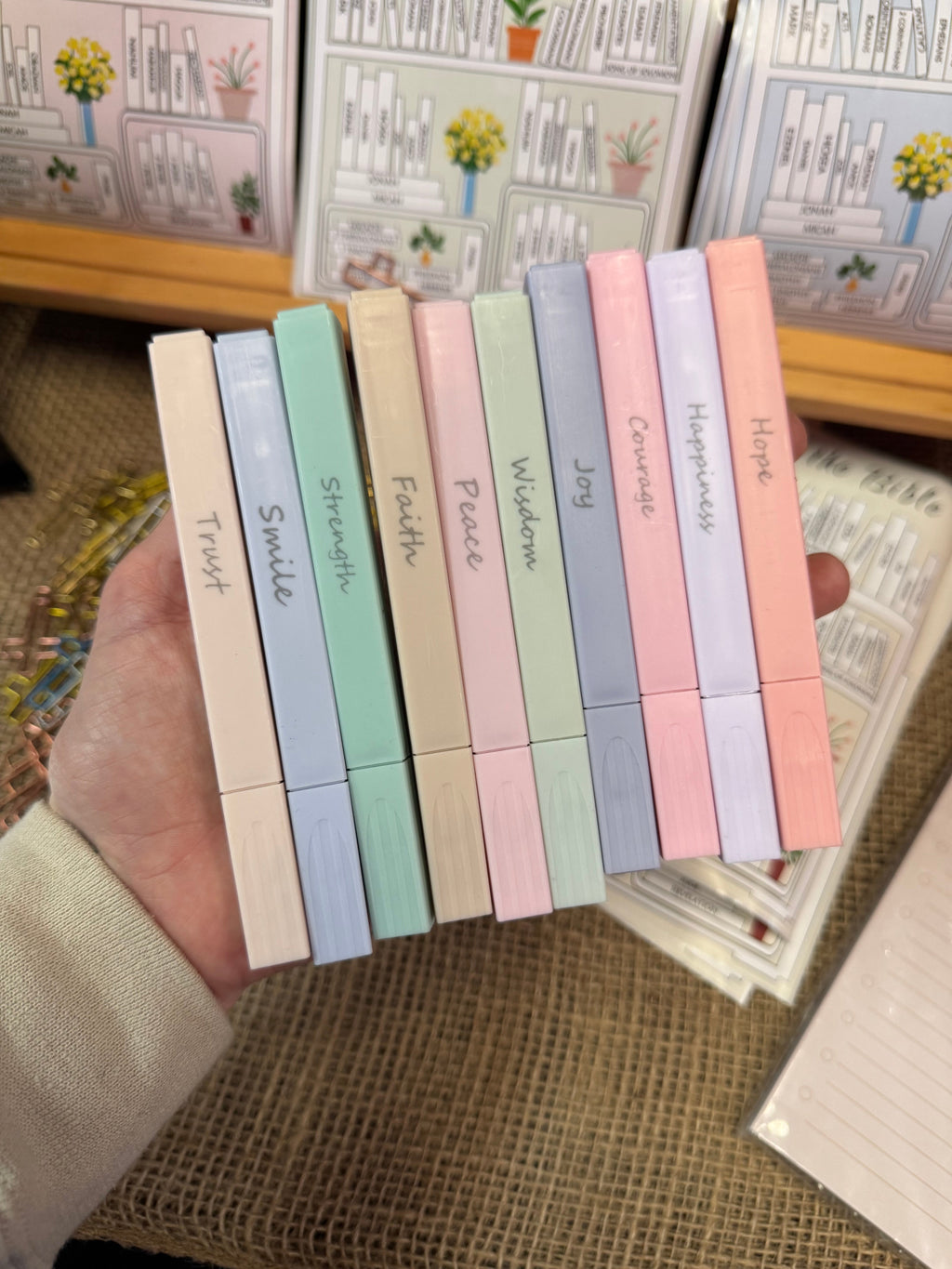 Muted Pastel No Bleed Through Bible Safe Quick Dry Highlighter Set