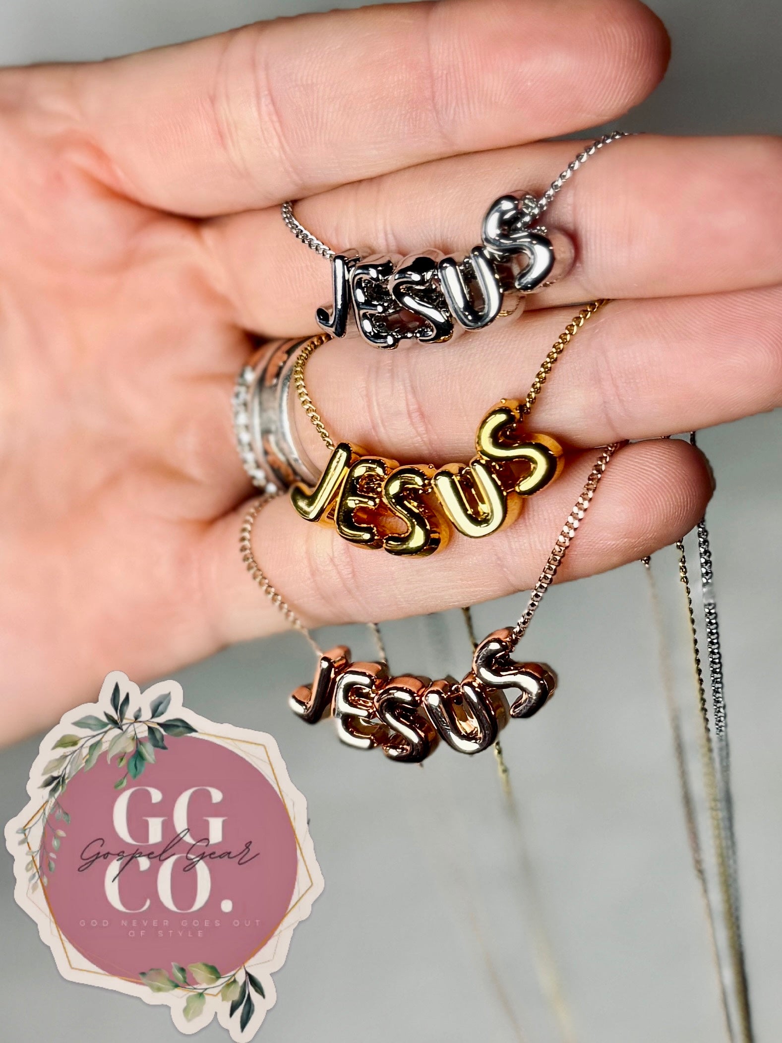 Jesus Bubble Necklace