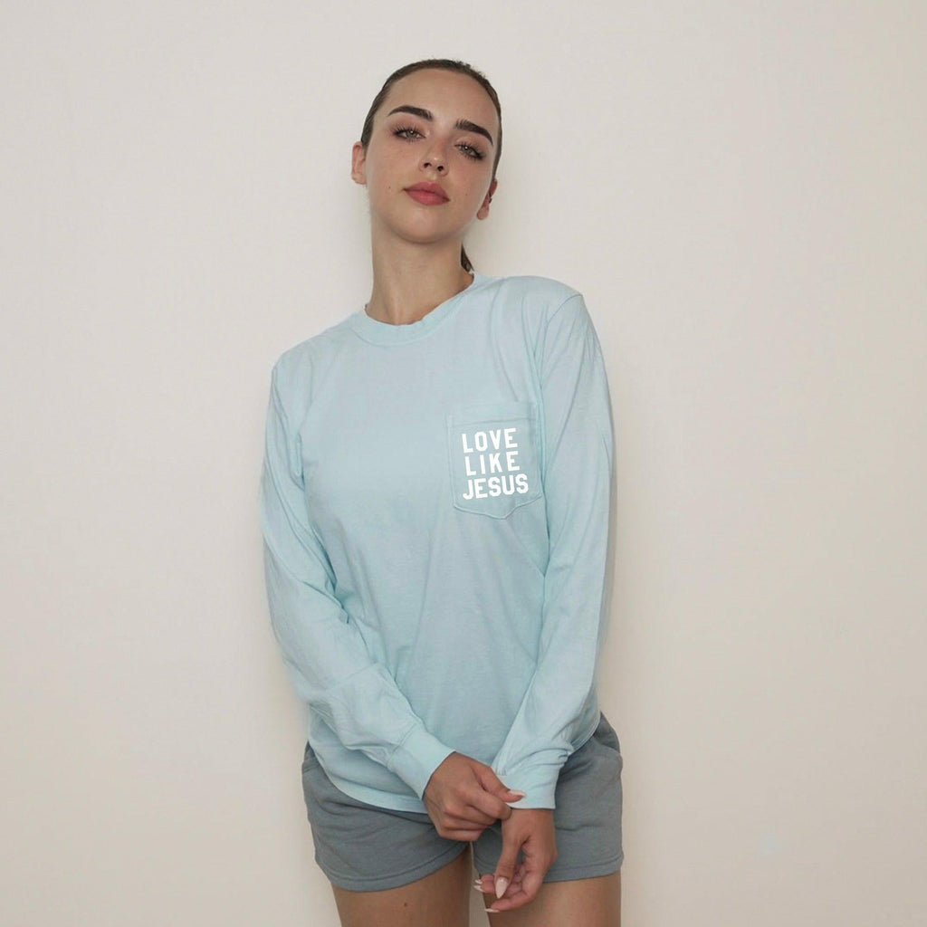 Love Like Jesus Pocket Long Sleeve Shirt