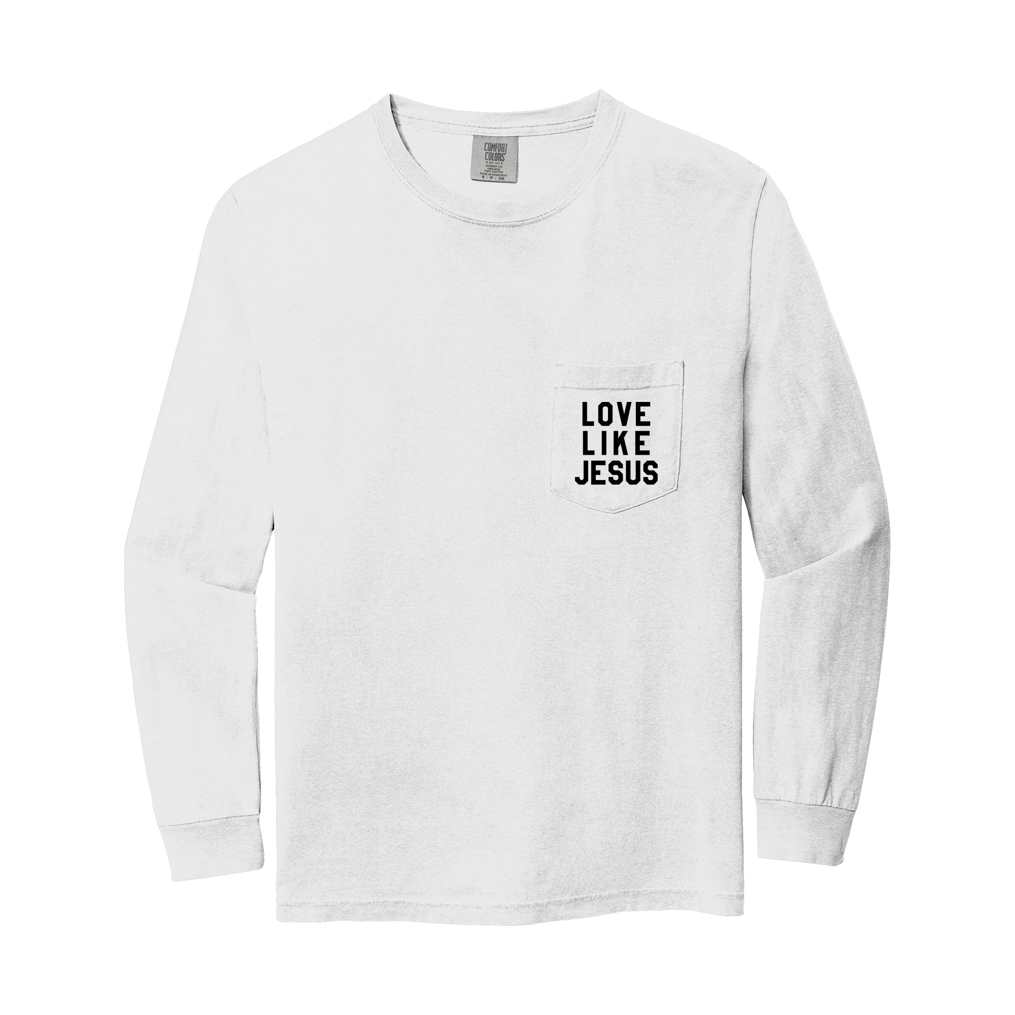 Love Like Jesus Pocket Long Sleeve Shirt
