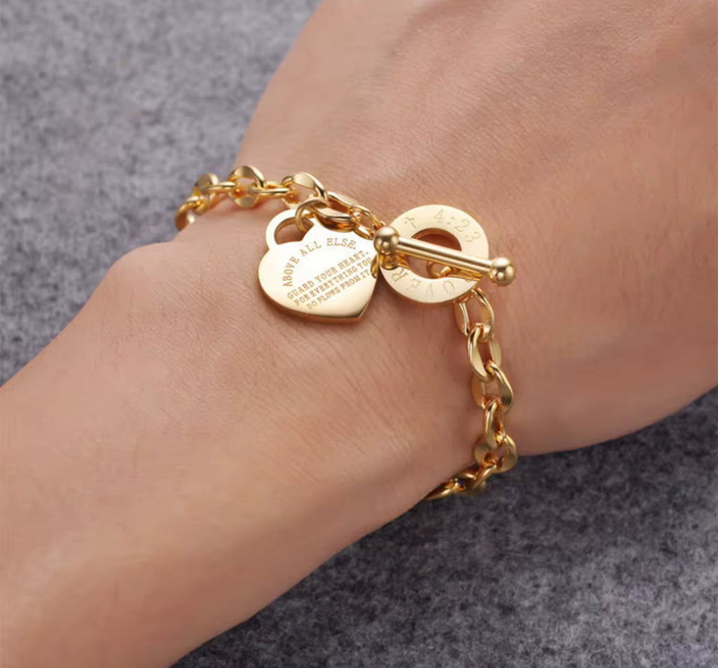 Proverbs 4:23 Bracelet - Christian Bracelet