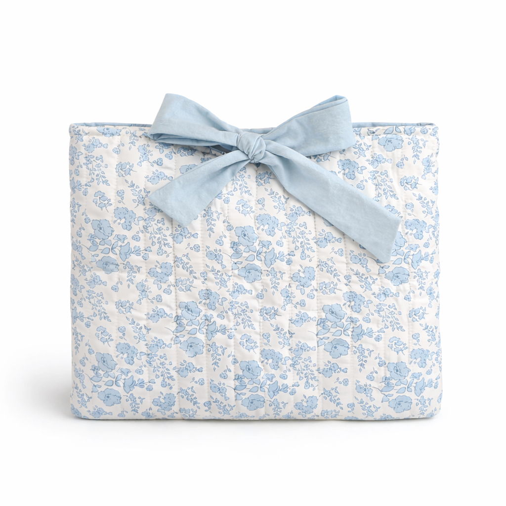 Floral Quilted Bible Bow Bag