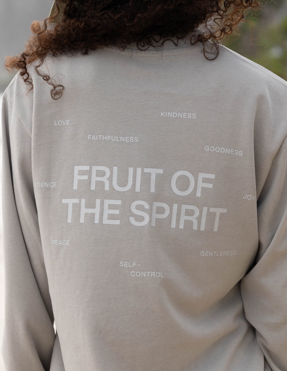 Fruit of the Spirit Grey Long Sleeve Unisex Tee