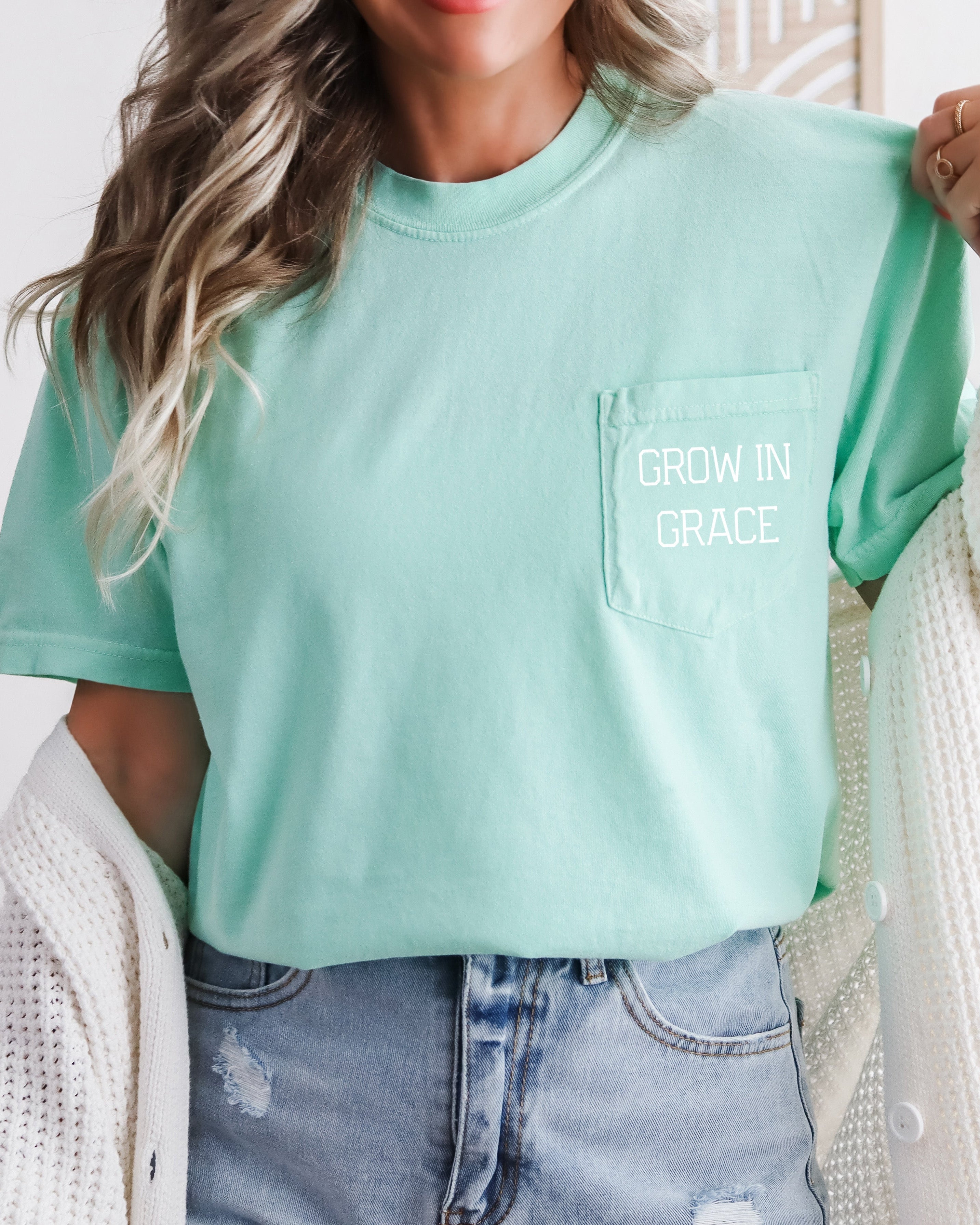 Grow In Grace Pocket T-Shirt