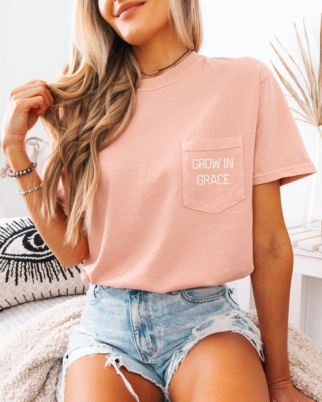 Grow In Grace Pocket T-Shirt