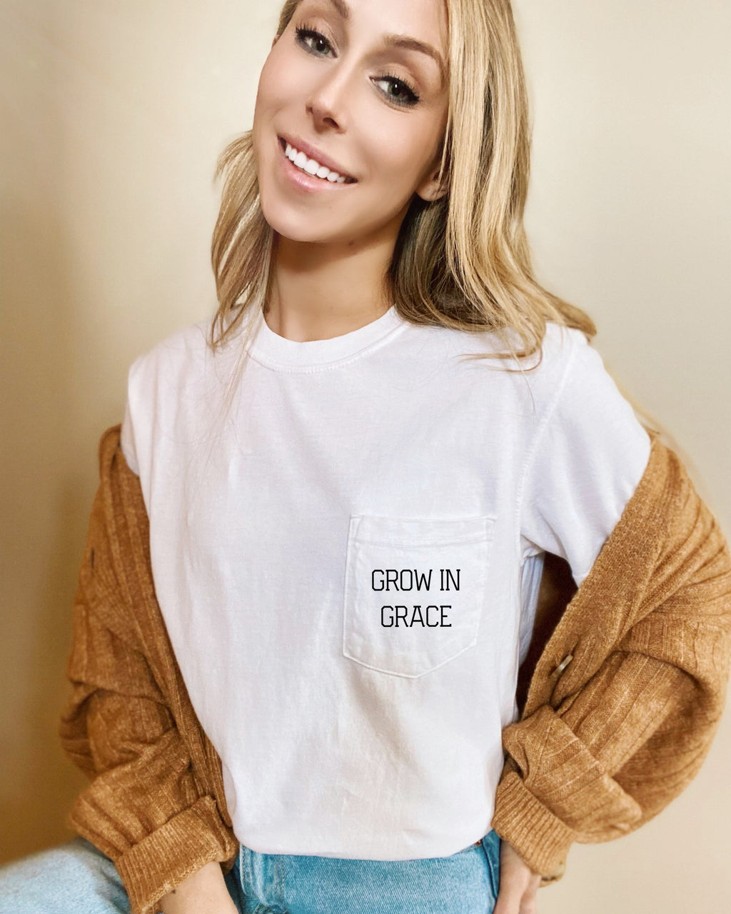 Grow In Grace Pocket T-Shirt