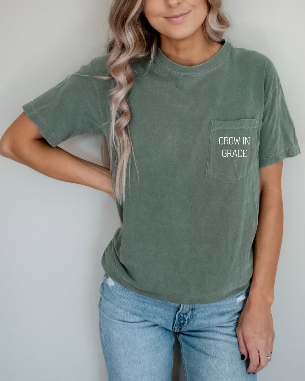 Grow In Grace Pocket T-Shirt
