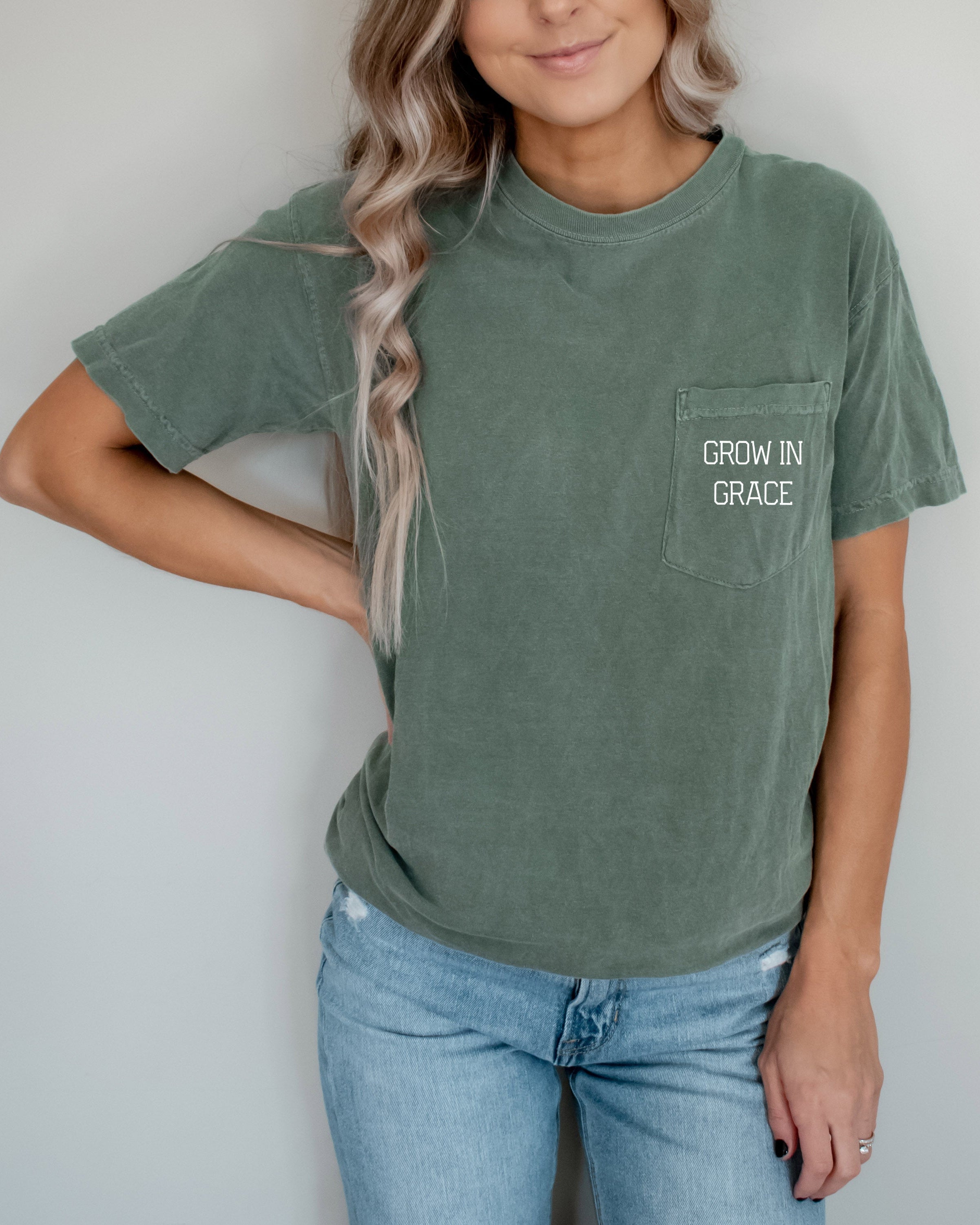 Grow In Grace Pocket T-Shirt