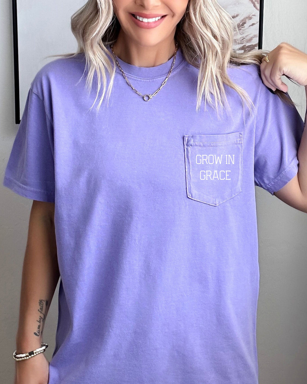 Grow In Grace Pocket T-Shirt