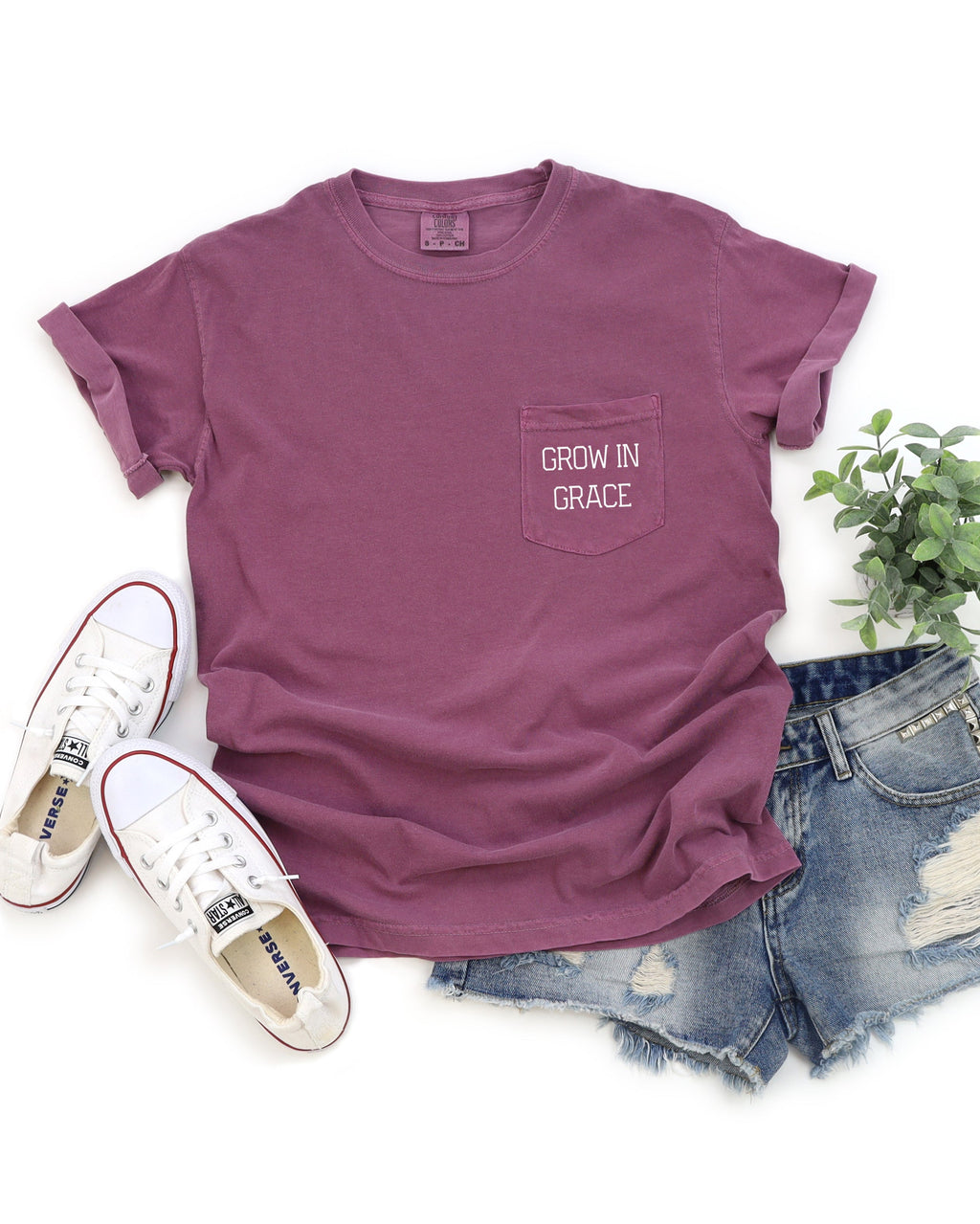 Grow In Grace Pocket T-Shirt