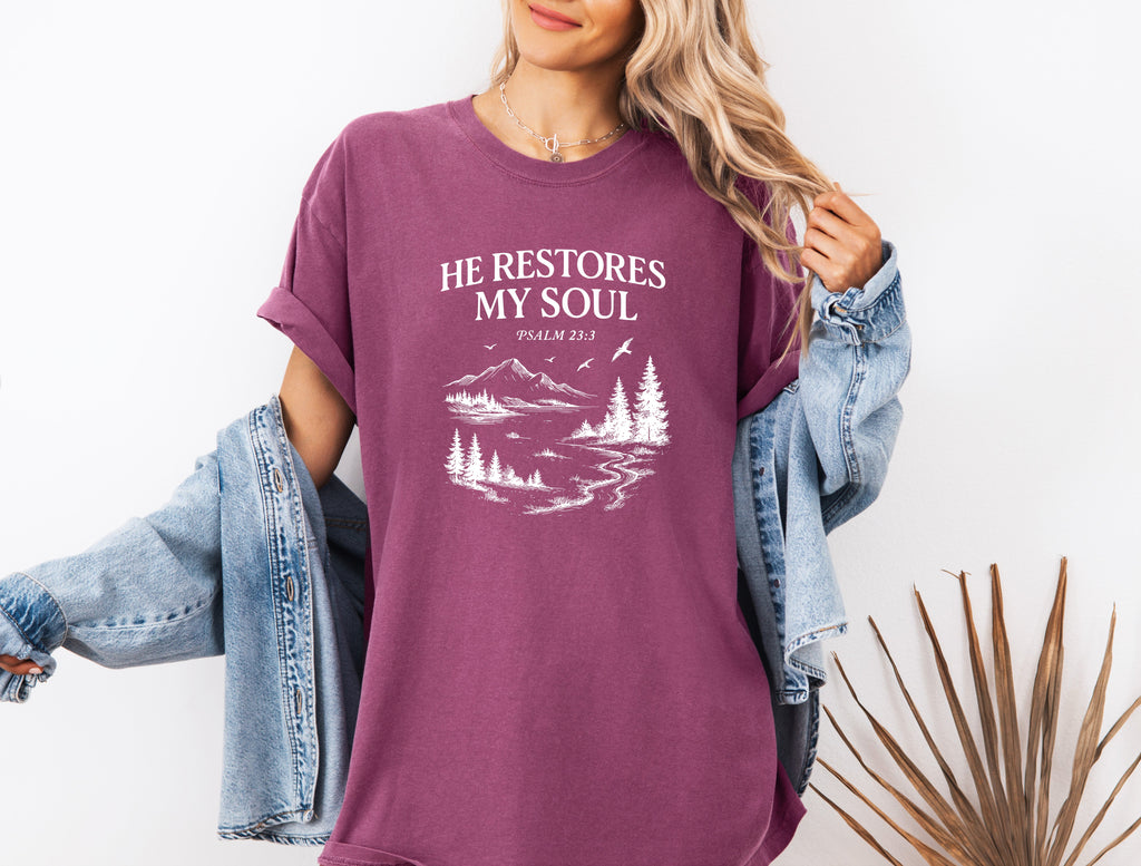 He Restores My Soul Tee