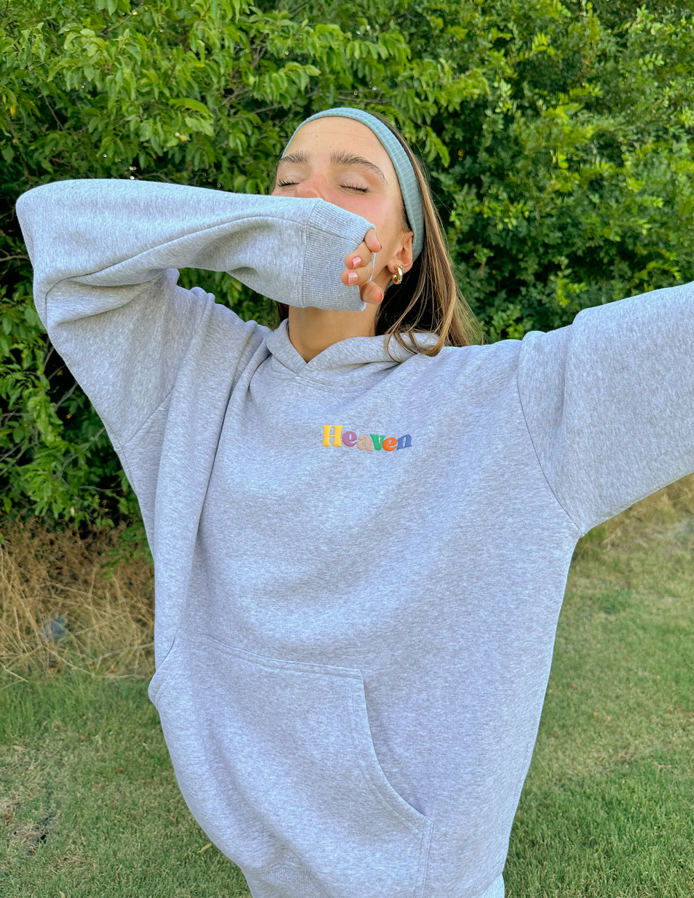Heaven Heather Grey Hoodie