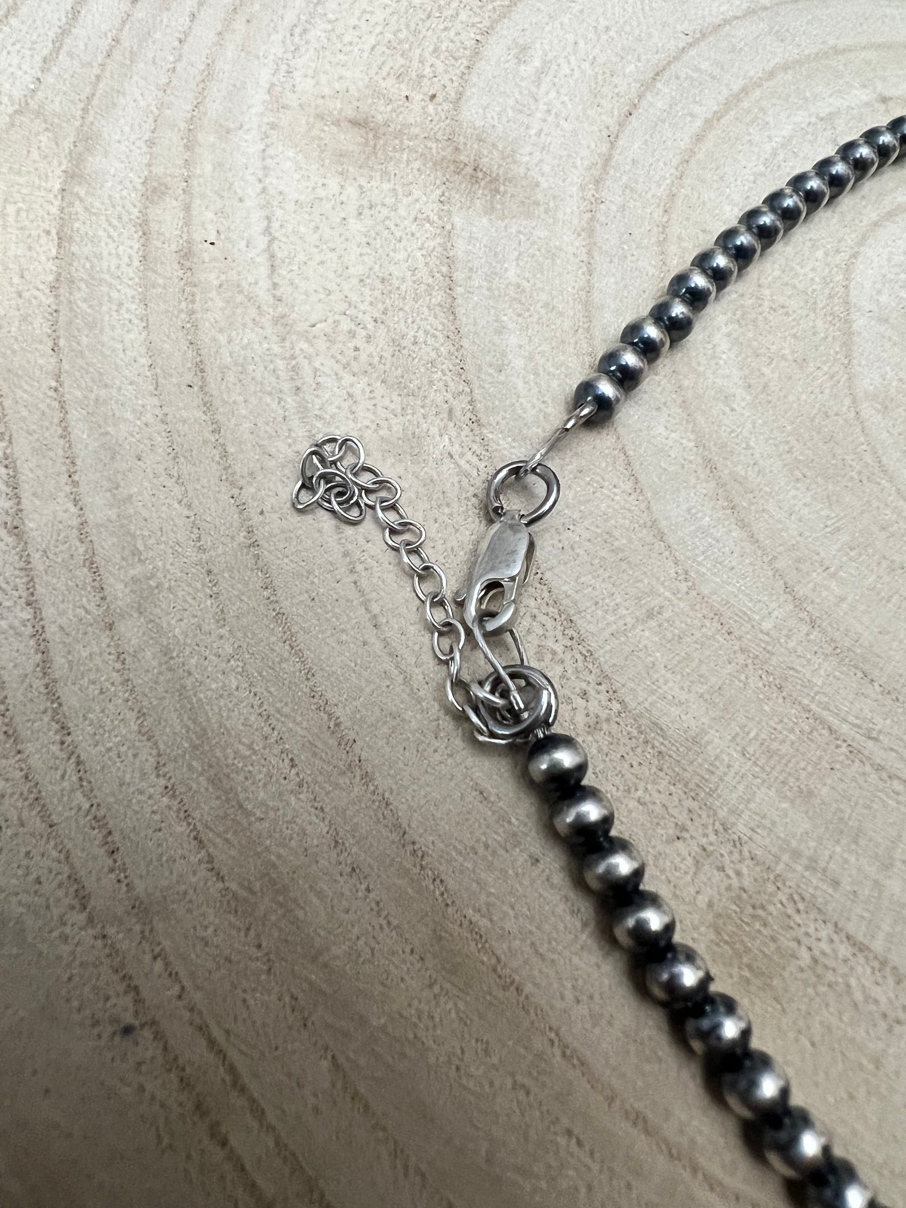 5mm Sterling Silver Pearl Choker - 14 inch