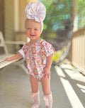 Bows & Cross Flutter Sleeve Onesie