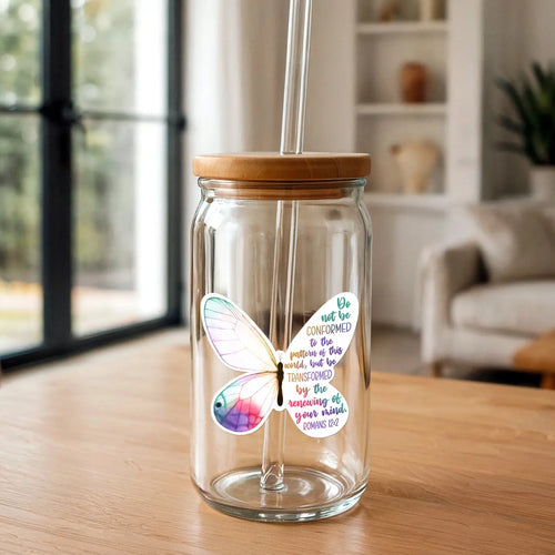 Butterfly Transformation | Christian Sticker | Watercolor