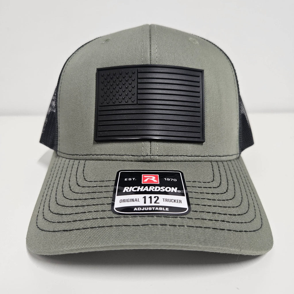 Richardson 112 Hat with PVC American Flag