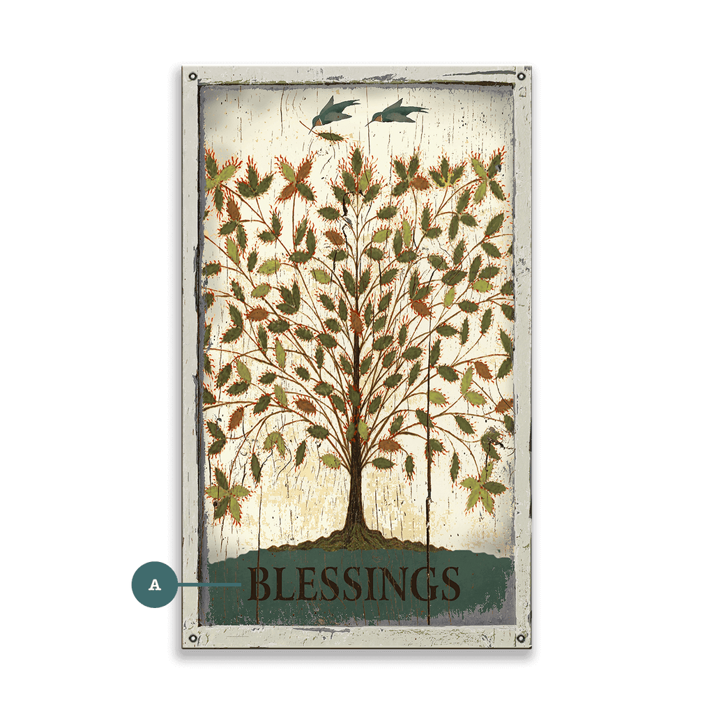 Tree Blessings- Wood or Metal Wall Art