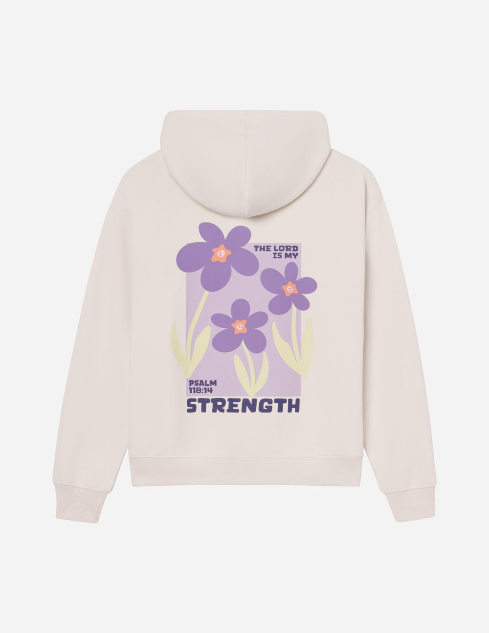 My Strength Floral Hoodie