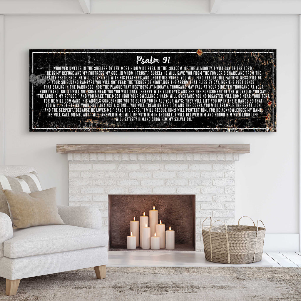 Psalm 91: 'He Is My Refuge' Sign
