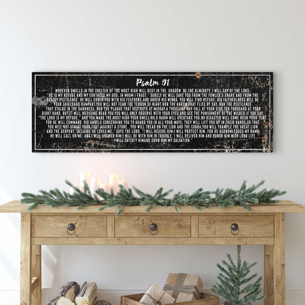 Psalm 91: 'He Is My Refuge' Sign