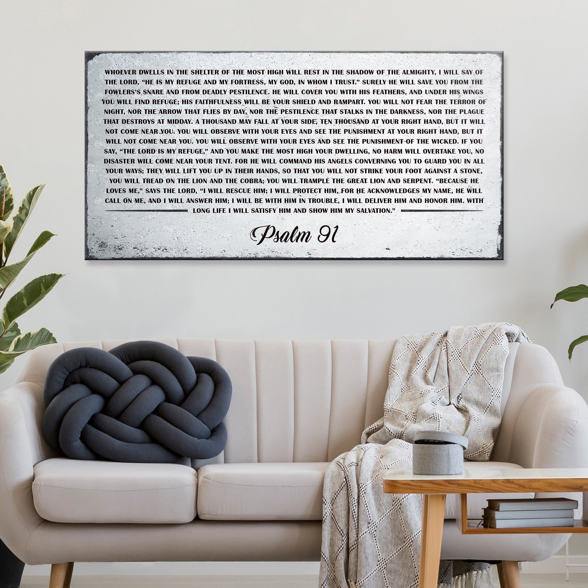 Psalm 91: 'Whoever Dwells in the Shelter of the Most High' Sign