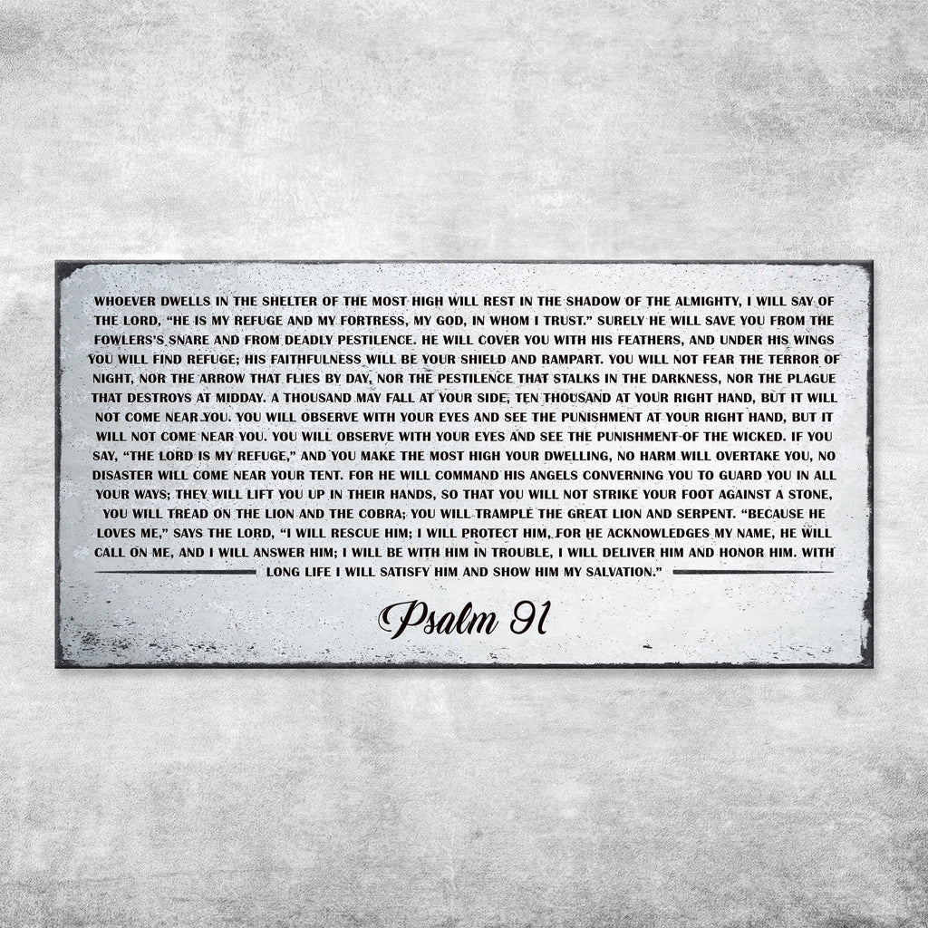 Psalm 91: 'Whoever Dwells in the Shelter of the Most High' Sign