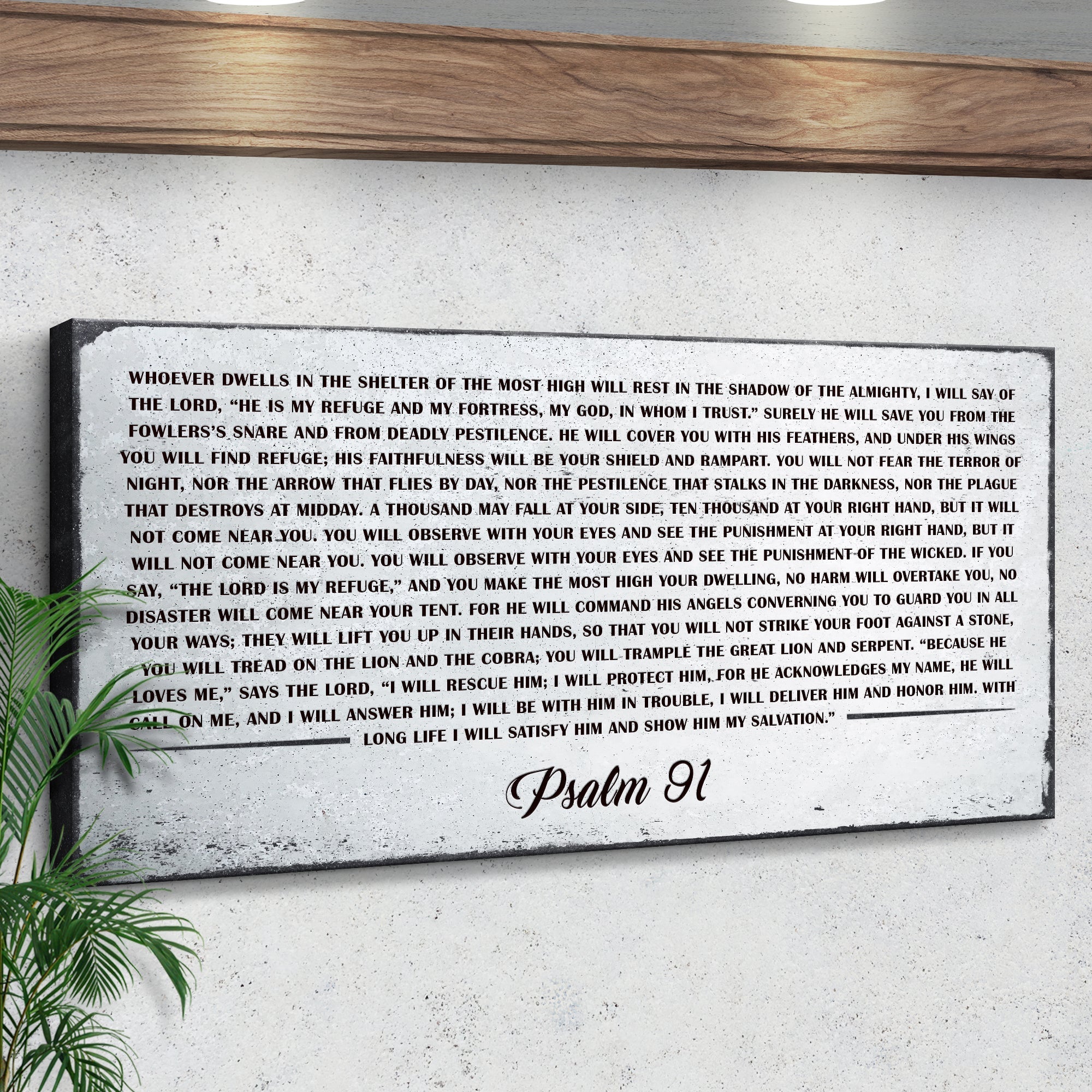 Psalm 91: 'Whoever Dwells in the Shelter of the Most High' Sign