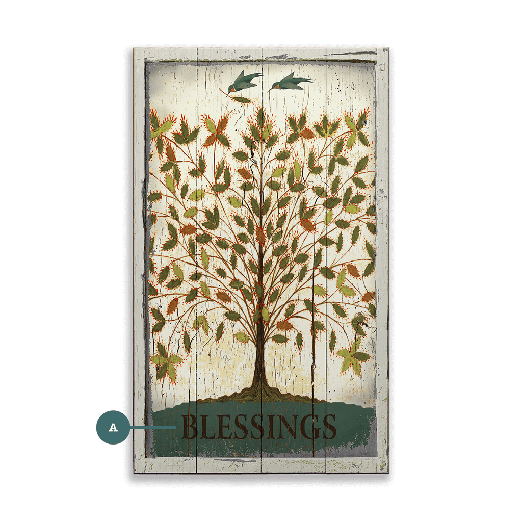Tree Blessings- Wood or Metal Wall Art