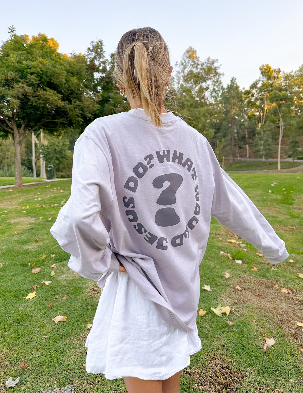 WWJD Purple Tee